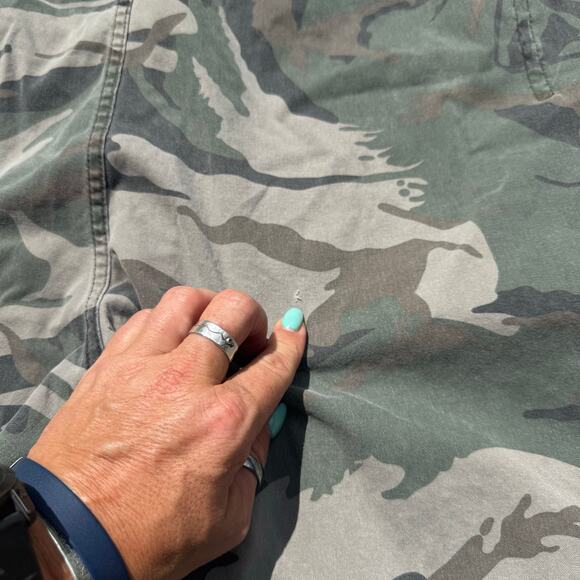 Wrangler Green Camo Stretch Cargo Shorts - Mens Size 46 Regular - Picture 6 of 8